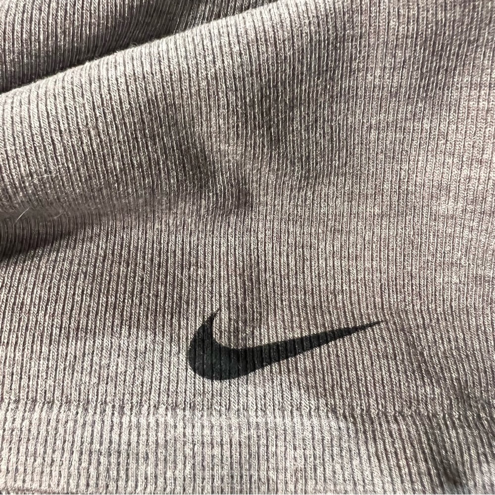 Nike Women's Racerback Sports Top Light Brown/white Inner Bra Size L - Picture 3 of 6